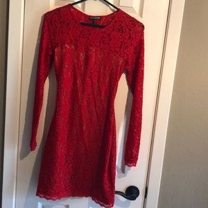Valentines dress! Sexy red lace with open back